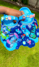 Load image into Gallery viewer, Ocean Blue Stitch Crocs