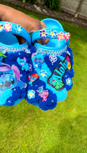 Load image into Gallery viewer, Ocean Blue Stitch Crocs
